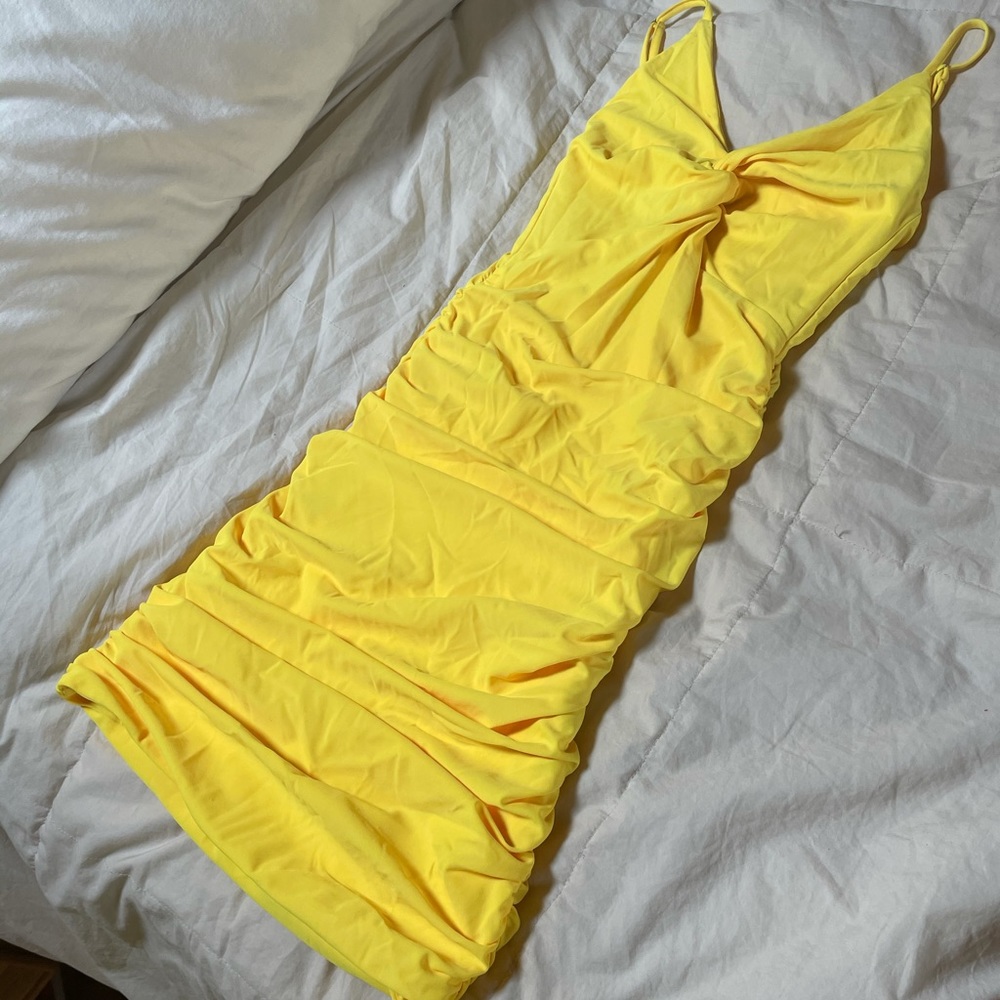 Yellow Mini Dress